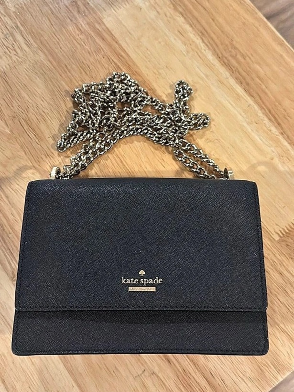 kate spade Black Chain Clutch